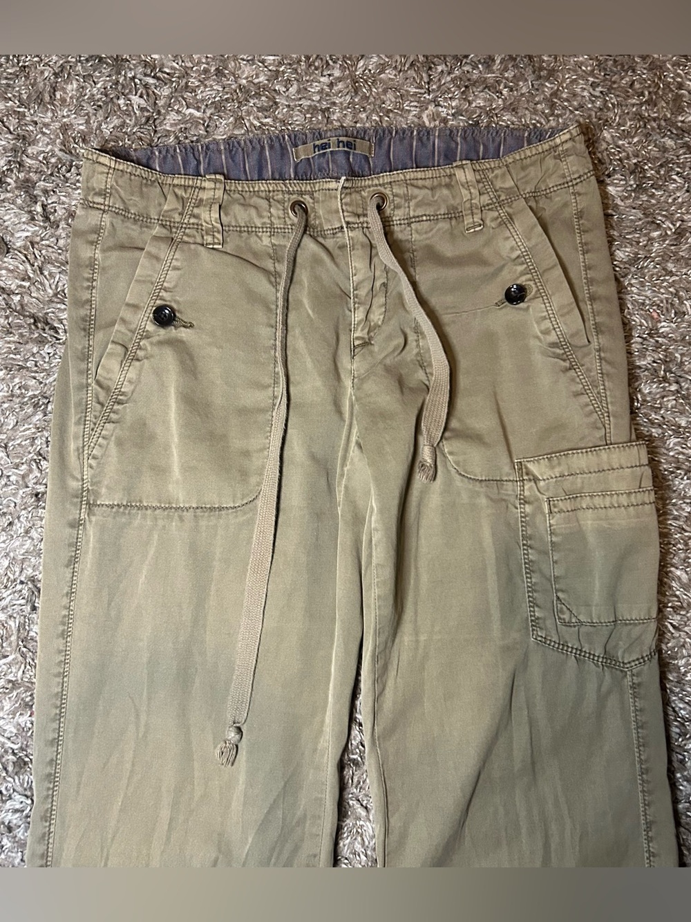 Vintage Green Cargo Pants